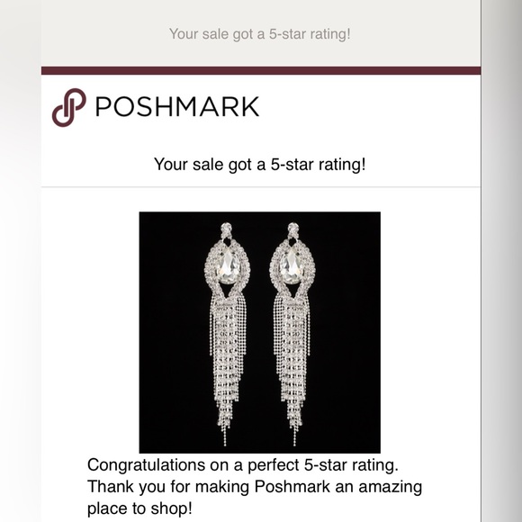 NWT Chandelier clear crystal earrings for competition pageant wedding - Picture 4 of 4